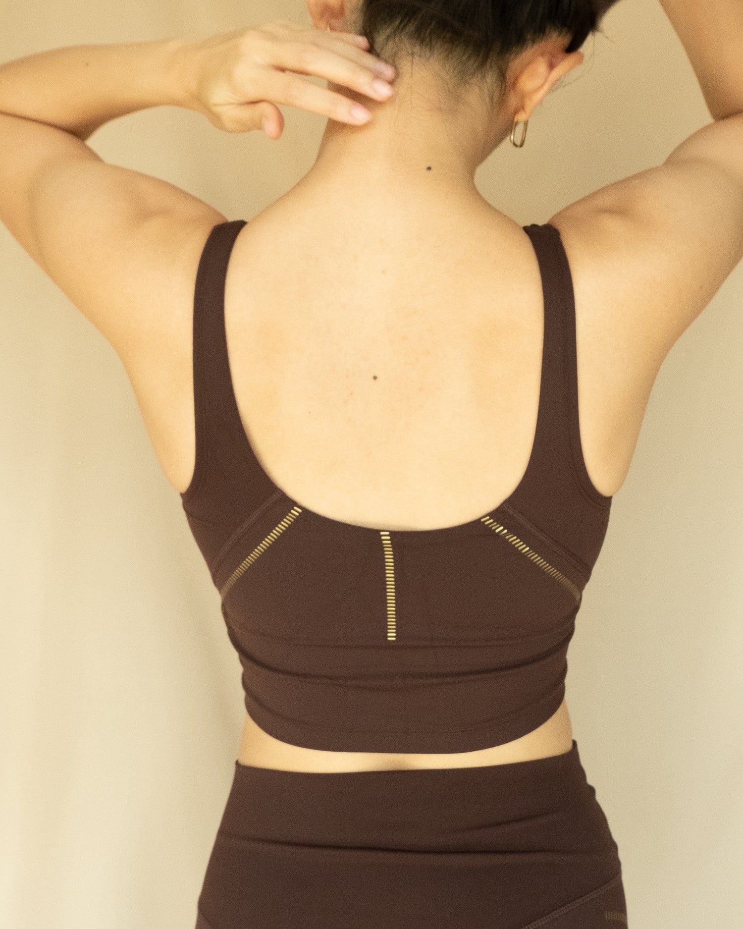 Race Top in Espresso/Gold *Limited edition - New Day Activewear